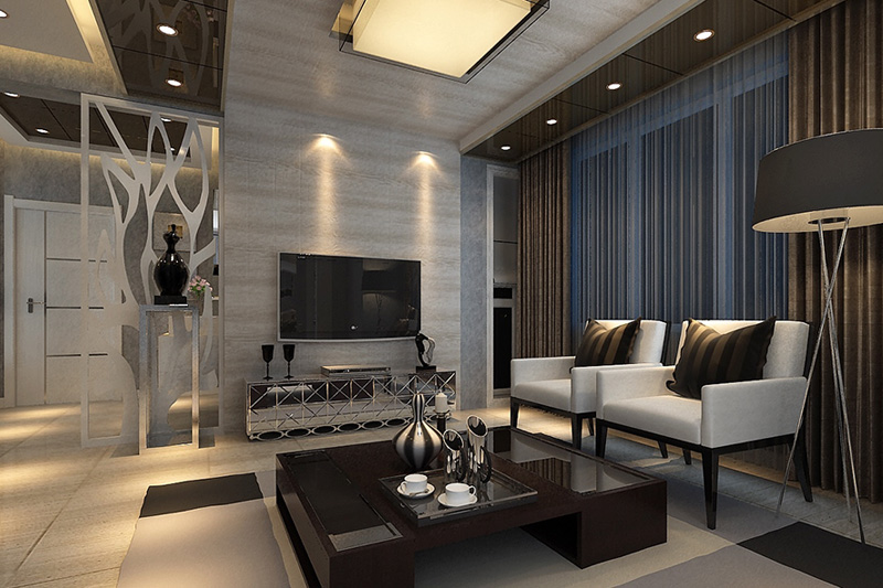 50㎡復(fù)式公寓 后現(xiàn)代風小戶型裝修設(shè)計